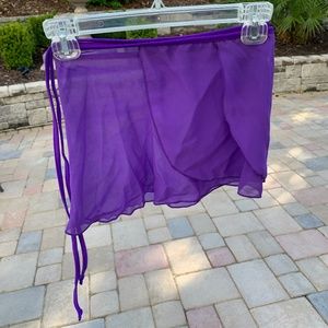 Small Purple Wrap Skirt, Dance/Ballet
